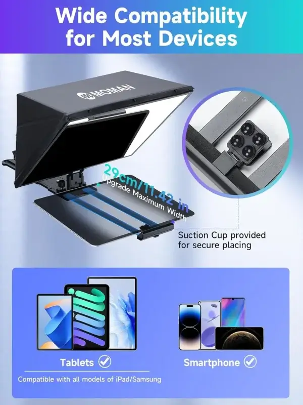 Moman MT16 16-Inch Ultra HD Teleprompter - Image 3