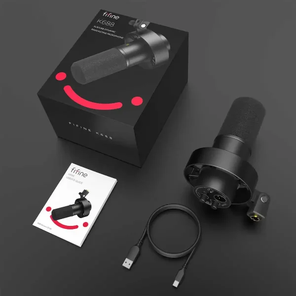 FIFINE K688 XLR/USB Dynamic Microphone - Image 2