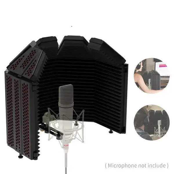 XTUGA Microphone Isolation Shield with Pop Filter - Image 2