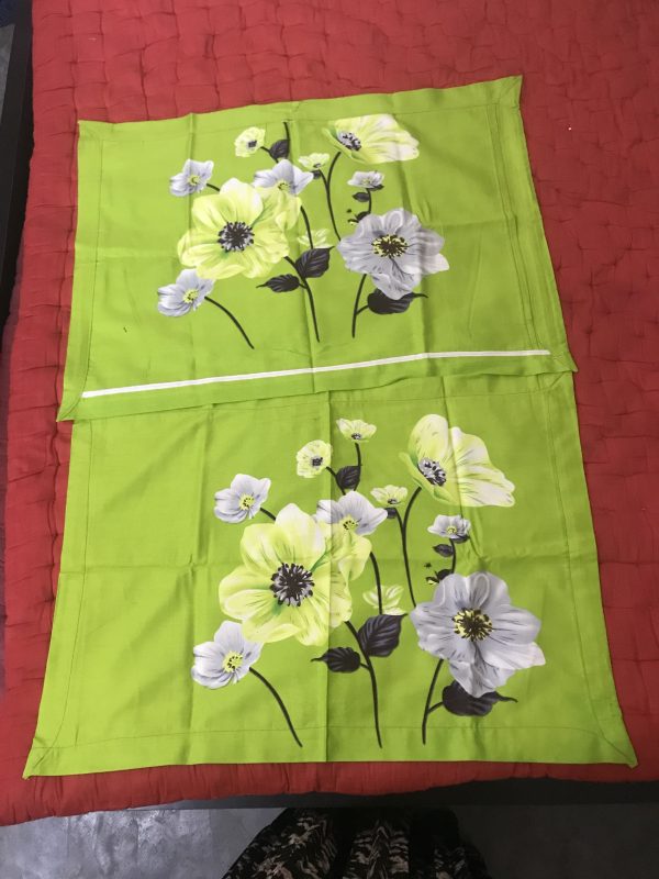 Bed Sheet With 2 Pillow Covers (Single Flower) - Image 2