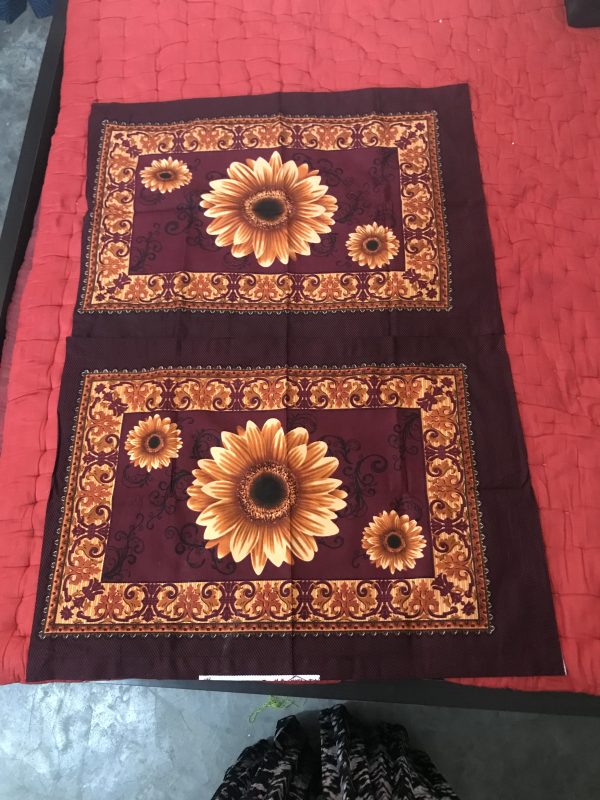 Bed Sheet With 2 Pillow Covers (Single Flower) - Image 2