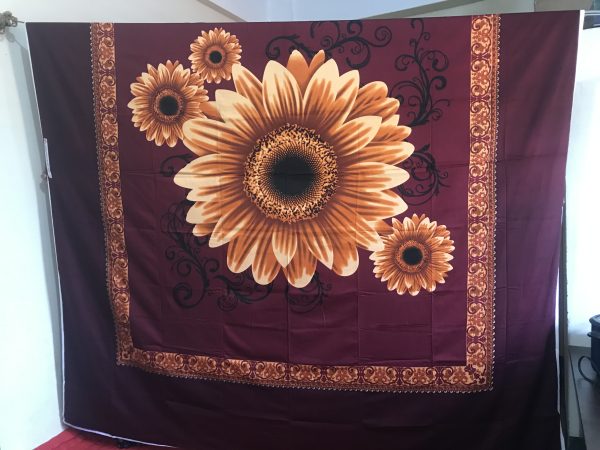 Bed Sheet With 2 Pillow Covers (Single Flower)