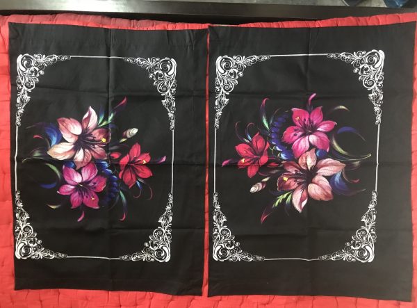 Bed Sheet With 2 Pillow Covers (Single Flower) - Image 2